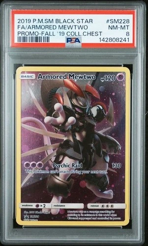 Mewtwo 2019 SM BLACK STAR PROMO #SM228 PSA8