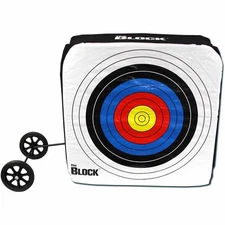 BLOCK Bullseye NASP Archery Target with Removable Wheels, 34" x 34" x 11"