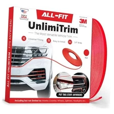 All-Fit Automotive UnlimiTrim – Universal Decorative Exterior and Interior Red