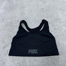 Victoria  s Secret PINK Sports Bra Black Women  s Size XS