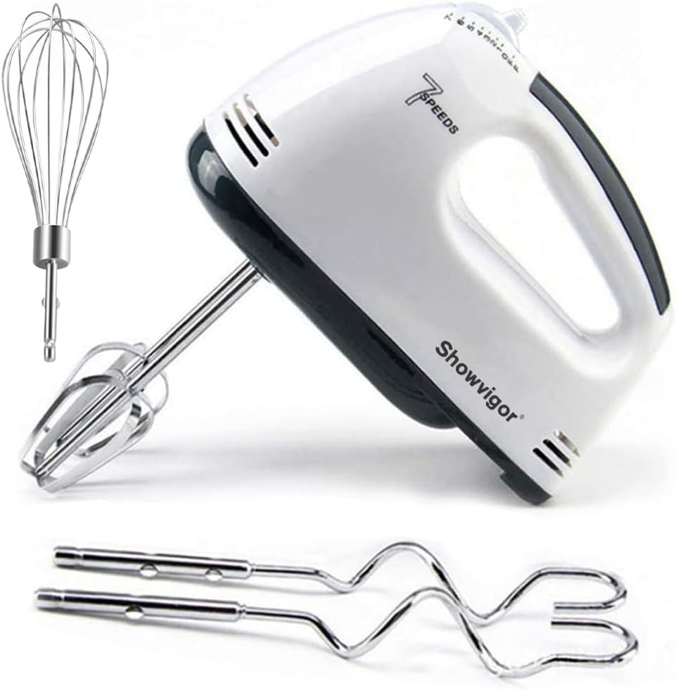 Electric Hand Mixer - 7 Adjustable Speed 180W Handheld Mixer Electric Whisk with