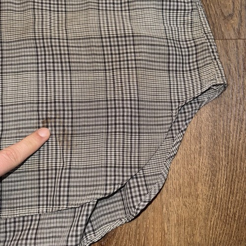 Vtg 50s 60s McGregor Shirt Mens 765 Wash and Wear MCM Mod Tunic Pullover Large - Picture 13 of 14