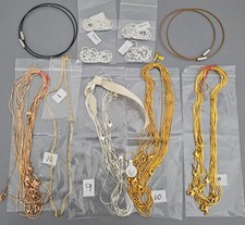47 pieces Jewellery Making 4 x Bracelet 43 Chains Necklaces Lobster Claps