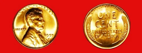 1955-S Lincoln Cent GEM-BU++++!! RAREST WHEAT CENT SINCE 1930's MS++++ BEAUTY!