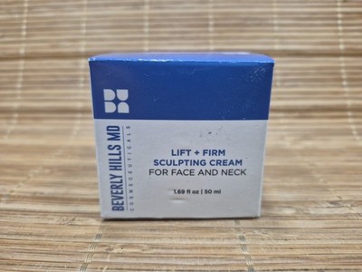 MD Lift + Firm Sculpting Cream for Face and Neck 1.69 oz / 50 ml NIB ~ FREE SHIP