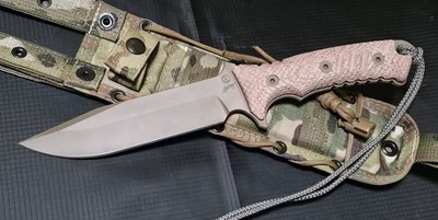 Chris Reeve Knives Pacific Non-Serrated FDE Natural Micarta MagnaCut PAC-1013