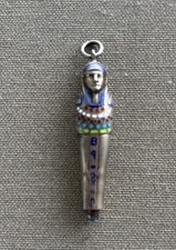 Egyptian Revival Mummy  VTG pendant 1920s tel...