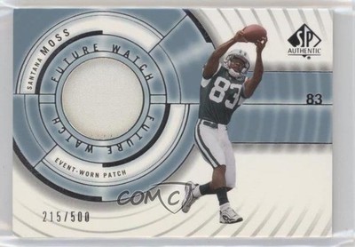 2001 SP Authentic Future Watch 215/500 Santana Moss #102 Rookie RC g2u