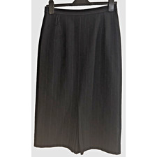Ladies St. Michael Wool Blend Smart Navy Lined Pencil Skirt Uk 14 W28 L29 M&S