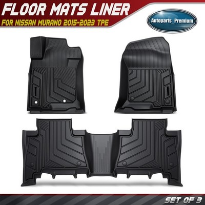 3x Front & Rear Row Floor Mats for Toyota Land Cruiser Prado J150 09-19 5-Seats