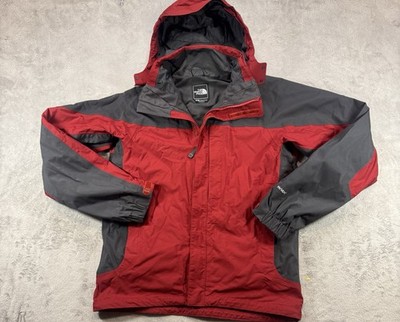Vintage The North Face Hyvent Red Outdoor Jacket Men s Size Small With Hoodie