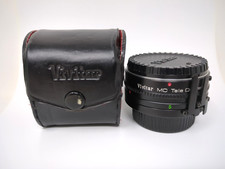 Vivitar Minolta MC Tele Converter 2x-5 Front  Rear Caps  Case