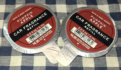 2-Pack NEW Pumpkin Apple CAR Refill Pods Bath & Body Works SHIPS FREE!
