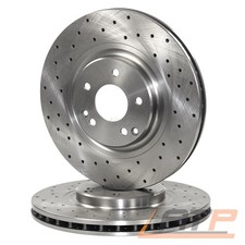 2x BREMSSCHEIBE GELOCHT/BELÜFTET Ø322 VORNE FÜR MERCEDES C-KLASSE W204 C204 S204
