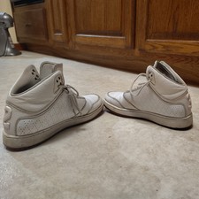 Jordan 1 Flight 5 Premium Perforated Girls Size 5 Youth White Shoes 881439-116