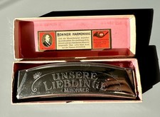 Vintage M. Hohner «Unsere Lieblinge» Mundharmonika - Made in Germany - Tonart C