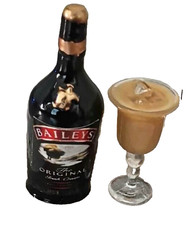 Irish Cream Liquor Set 2pc Dollhouse Miniature 1:12 Scale - FAST US SHIPPER