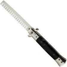 Men's Switchblade Comb, Stainless Steel Spring-Action Pocket Comb 6