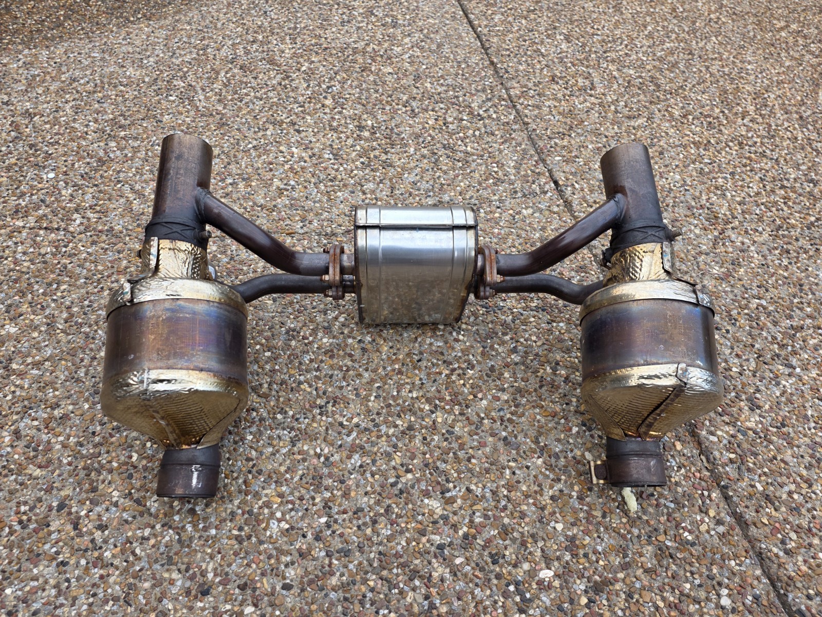 FERRARI 488 PISTA OEM EXHAUST CENTER SILENCER & (LEFT & RIGHT) GPF SYSTEM