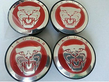 Jaguar Wheel Center Caps Emblem Badge Center Hub Cap Set 59mm