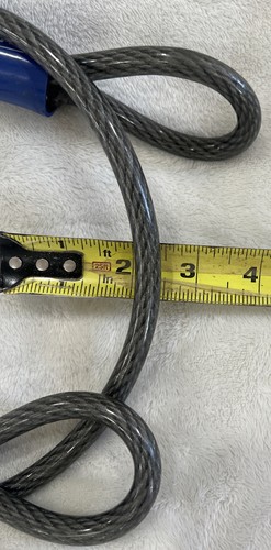Schlage Four Feet Long And 3/8" Dia. Flexible Bike Steel Cable Lock - Picture 5 of 10