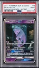 2017 POKEMON SUN & MOON SHINING LEGENDS SECRET #78 MEWTWO GX PSA 9