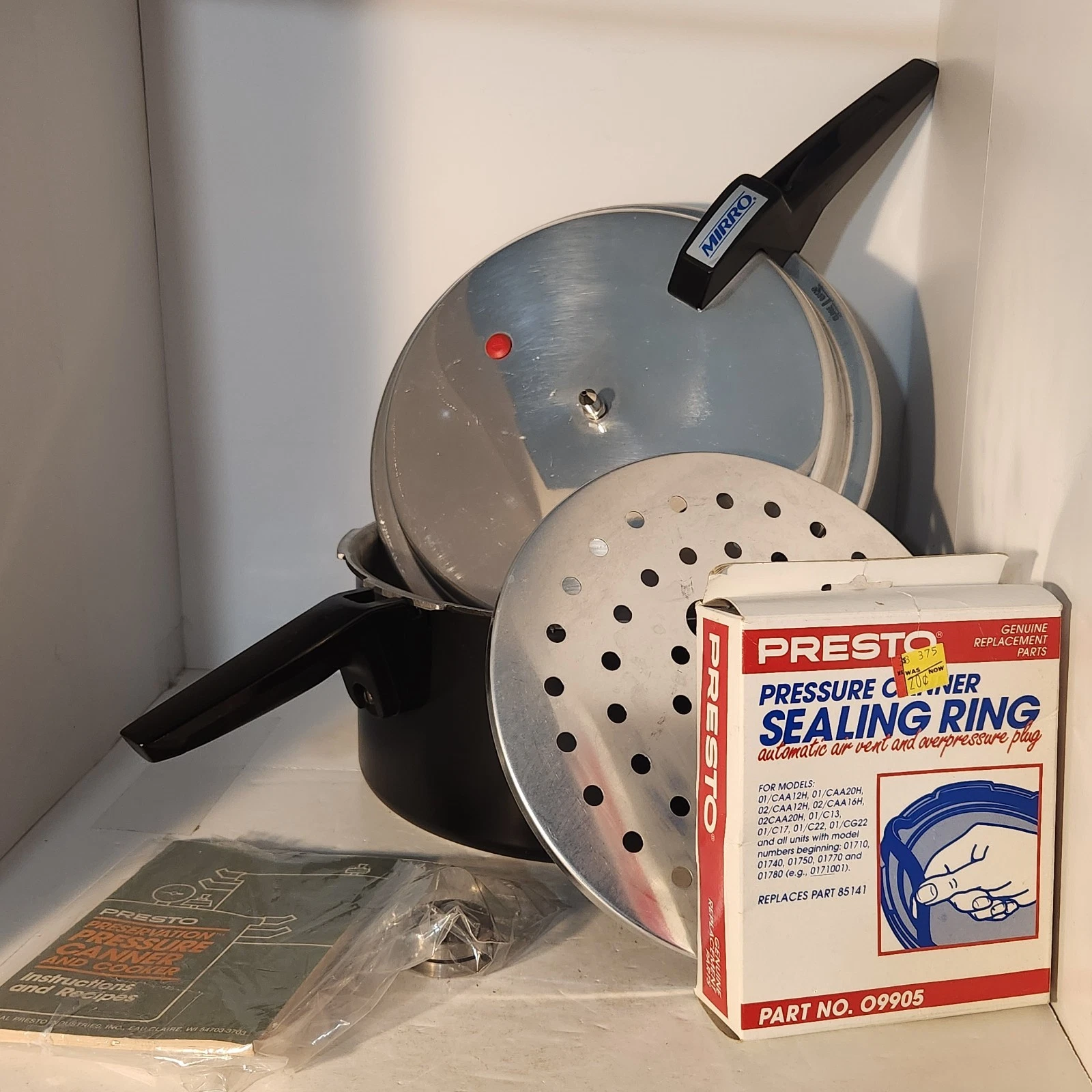 Vintage Mirro 6qt Pressure Cooker/ Canner M-0646