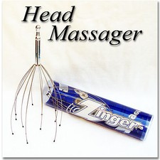 ZINGER Stainless Steel Head Scalp Massager Hair Stimulator Stress Relief