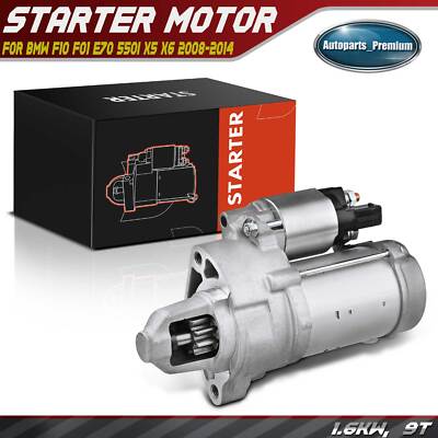 Starter Motor for BMW F10 F12 F01 F02 E70 E71 E72 550i X5 X6 2008-2014 1.6KW CW