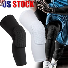 Knee Compression Pads Long Leg Sleeve Brace Protection for Basketball Football 