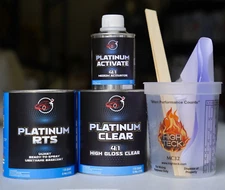 GM Ebony Black 8555 Basecoat Ready to Spray + High Gloss Clear Coat Quart Kit!