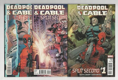 Deadpool & Cable Split Second 1 2 3 Complete Set 9.0 NM Wolverine Combine Ship