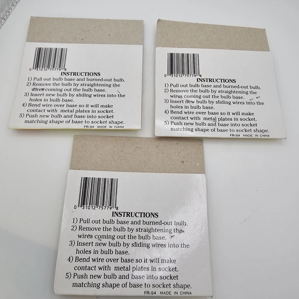 Frank's NIP 2.4 Bolt Steady Burning Lights Clear Fr-94 Lot Of 3 Christmas Tree  - Image 2 of 3