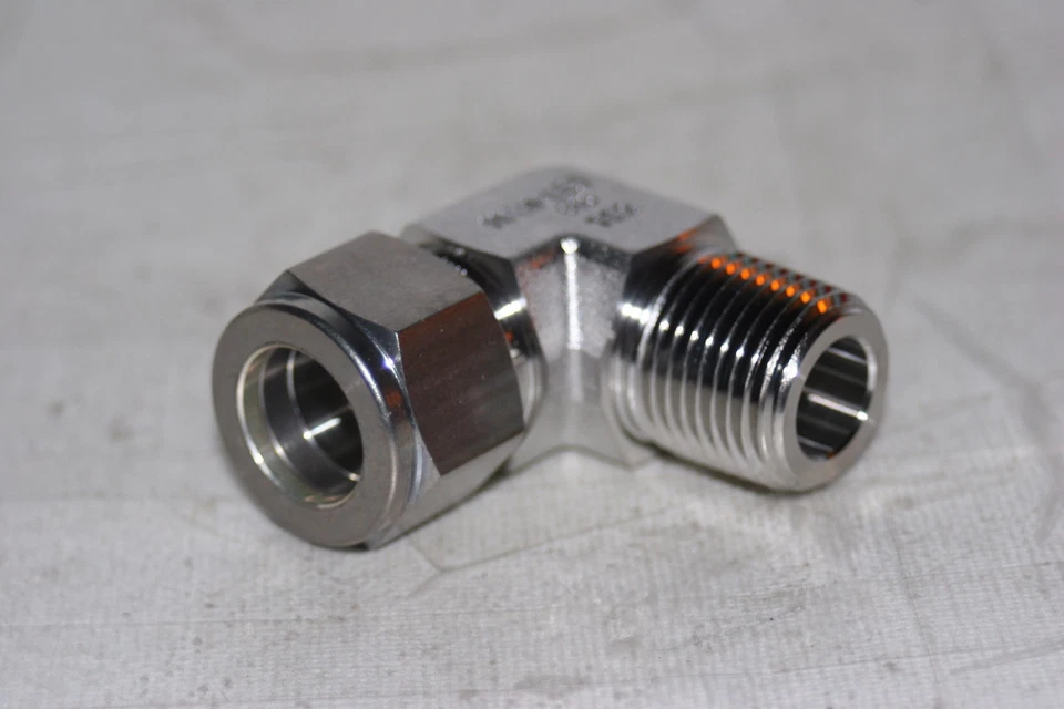5/8" Tube x 1/2" MNPT 316ss 90° Elbow Fitting Ham-Let Let-Lok 769LSS5/8X1/2 - Image 2 of 4