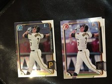 2015 Bowman Draft #9 Casey Hughston 11 count, 1 chrome, 10 base lot Pittsburgh