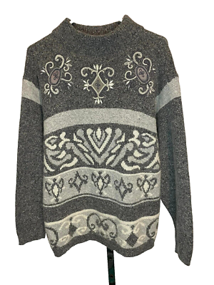 Vintage Donagain Women's Size Large Silk Angora Blend Sweater