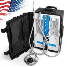 Portable Dental Delivery Unit Cart Rolling Air Compressor 4Hole Simple version