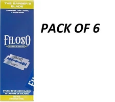 FILOSO Double Edge Blade 100/PK - PACK OF 6