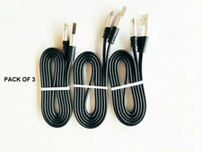 3FT Micro USB Fast Charger Data Sync Cable Cord For Samsung Android Black