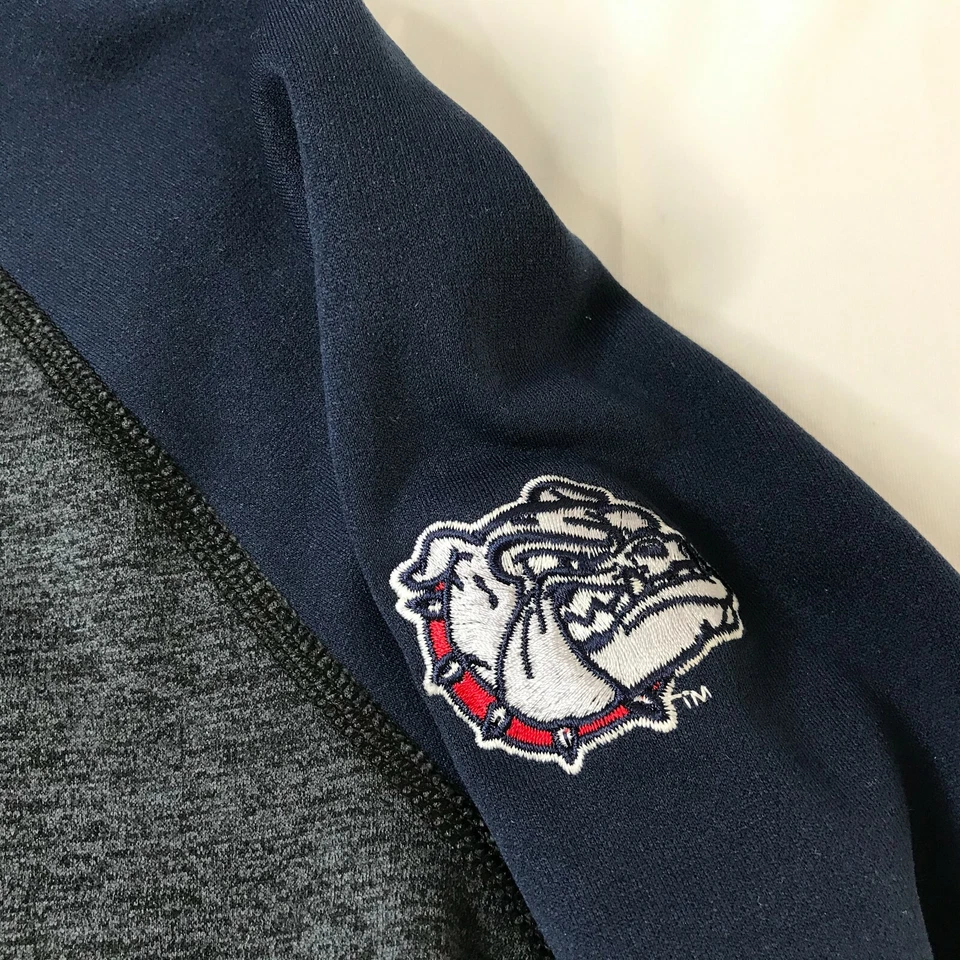 NIKE Therma-Fit Polar Pullover Sudadera con Capucha Gris Azul Para Mujer S Gonzaga U. Foto 2 de 4