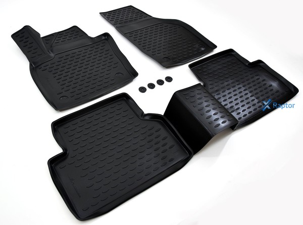 GummifußMatten Gummimatten 3D Passend FüR Audi Q3 2011-2018 4 Tlg-image