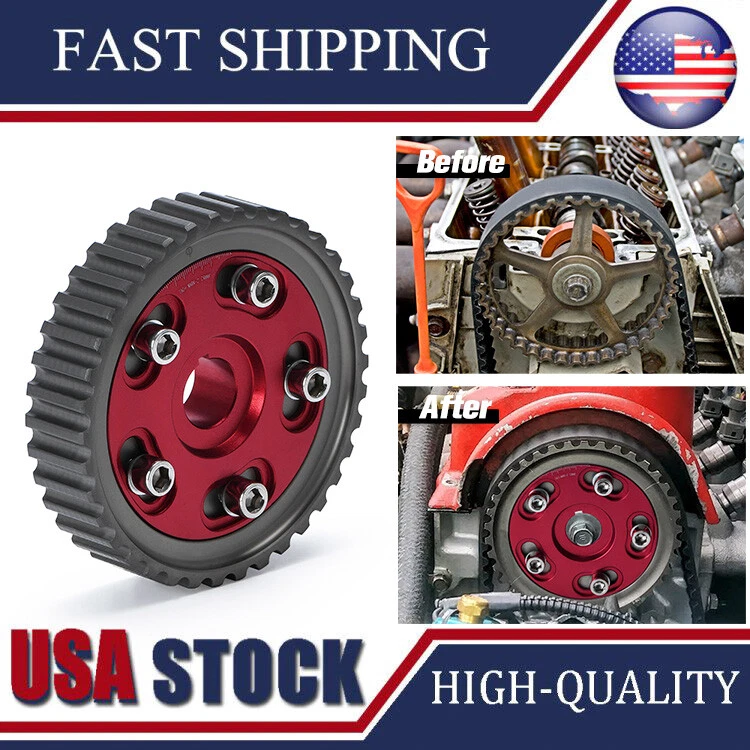 Adjustable Cam Gears Pulley Gear for HONDA SOHC D15/D16 D-SERIES ENGINE Red