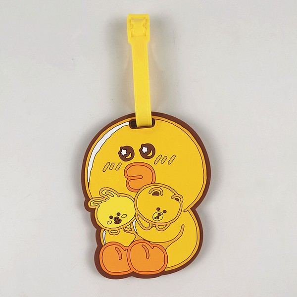 Line Friends Sally Cony Braun Gestanztes Pvc-ReisegepäCk-Namensschild LFP14812-image