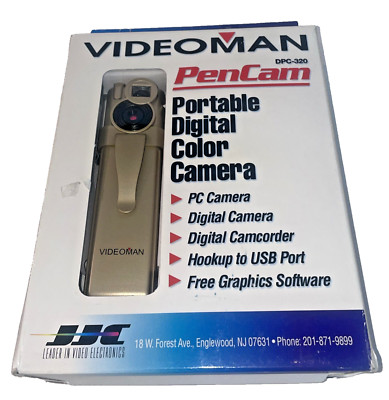 Videoman PenCam Portable Digital Color Camera PC Camera Graphic Software DPC-320