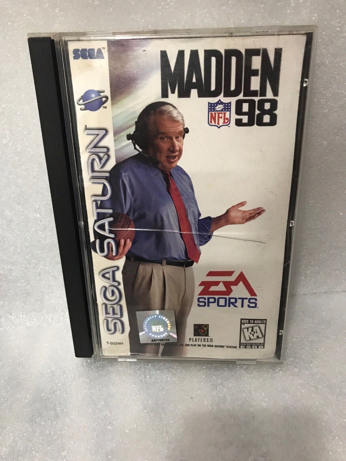 Madden NFL 98 (Sega Saturn, 1997) EA Sports Preowned With Damaged Case