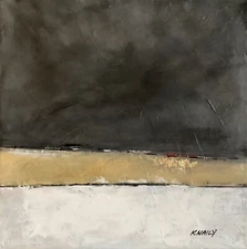 Original One Of A Kind, Modern Abstract  , Oil Painting 14” X 14” Canvas