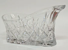 GORHAM Lady Anne Collection Crystal Cut Wine Champagne Bottle Holder, Clear 11"L