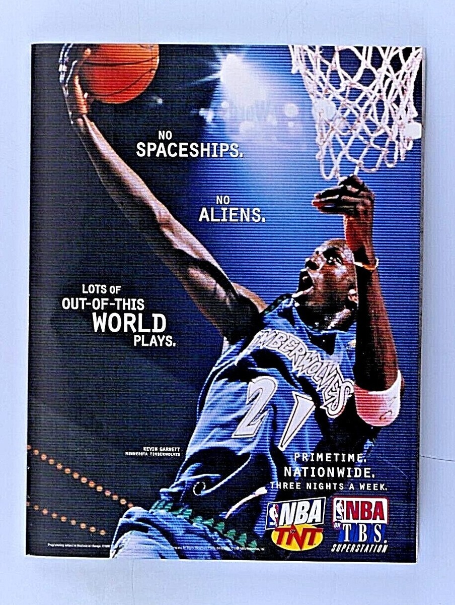 Kevin Garnett Minnesota Timberwolves Vintage 1998 TNT TBS