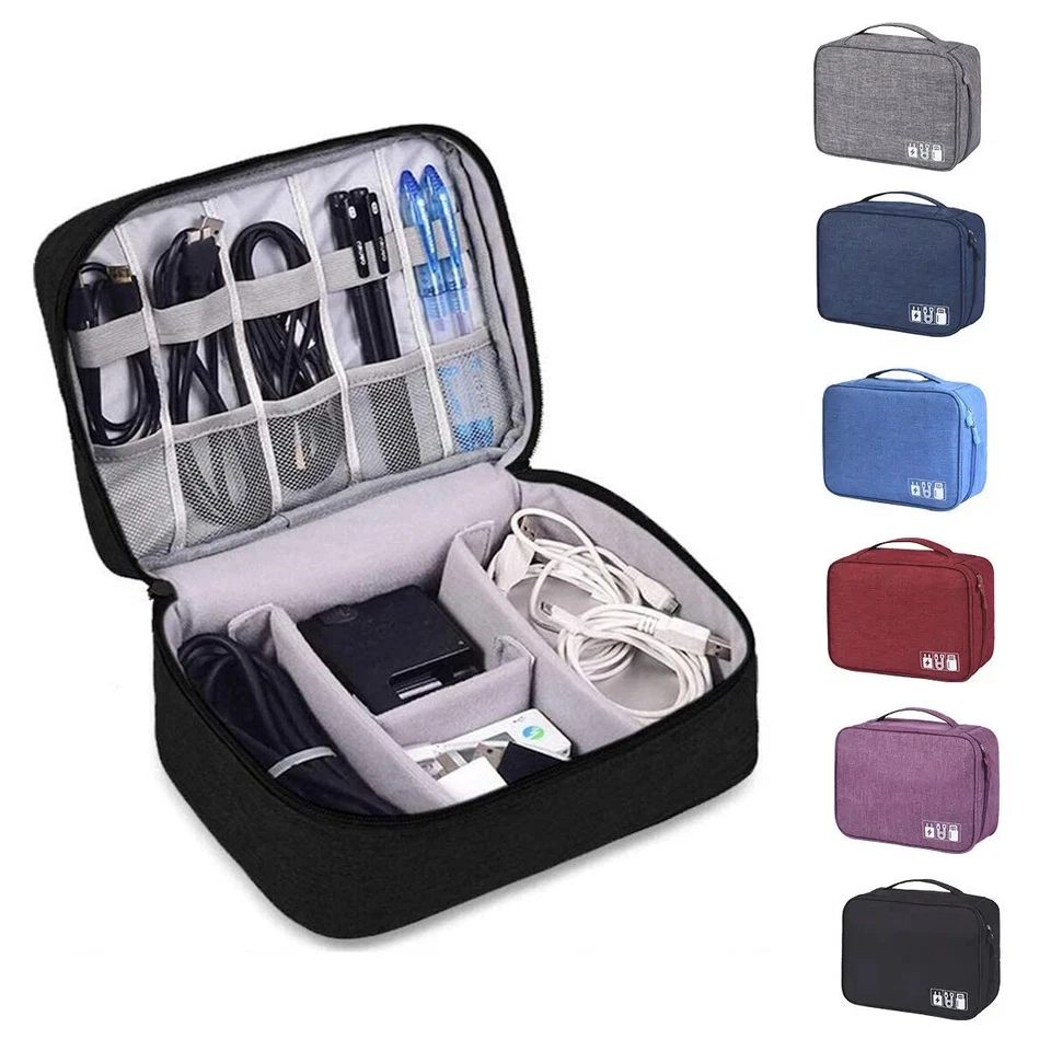 Kabeltasche Elektronik Accessoires Zubehör Kabel Organizer Tasche Reisetasche - Bild 3 von 4
