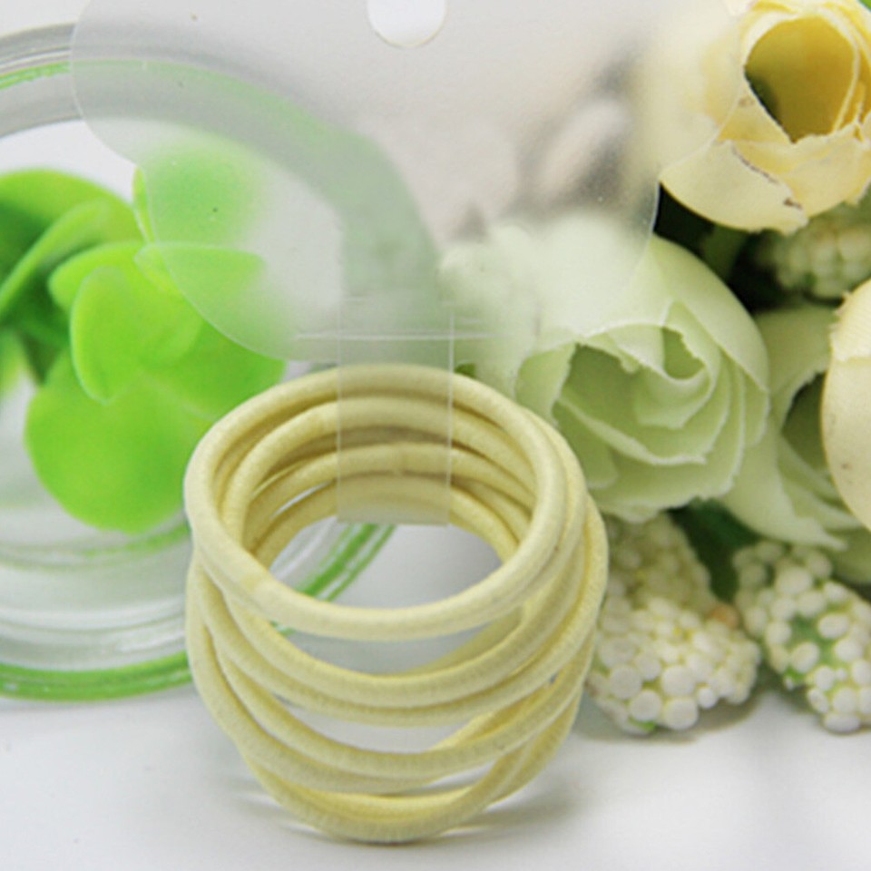 10Pc Colour Kids Elastic Tiny Hair Tie Rubber Band Rope Ring Ponytail ...